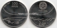 монета Португалия 2,5 евро 2014 год 100 лет Военной авиации
