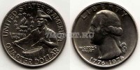 монета США 1/4 доллара 1976 год барабанщик