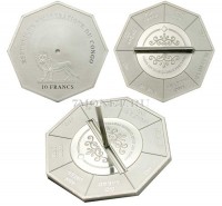 монета Конго 10 франков 2007 год Монета принятия решения