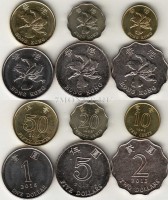 Гонконг набор из 6-ти монет