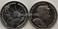 монета Виргинские острова 1 доллар 2002 год Статуя свободы
