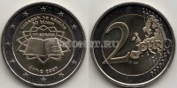 монета Ирландия 2 евро 2007 год серия «Римский договор»
