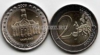 монета Германия 2 евро 2009 год Saarland