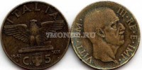 монета Италия 5 чентезимо 1940-1942 годы