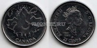 монета Канада 25 центов 2002 год День Канады