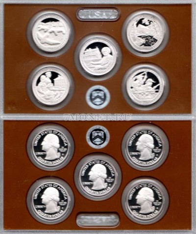 США набор из 5-ти квотеров 2017S года  PROOF