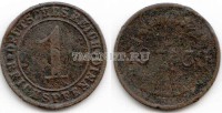 монета Германия 1 пфенниг 1930A год