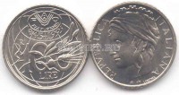 монета Италия  100 лир 1995 год FAO