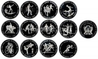 Острова Сан-Томе и Принсипи набор из 12-ти монет 1000 добрас 2003 год XXVI летние Олимпийские игры 1996 года в Атланте