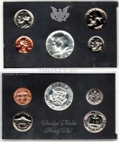 США годовой набор из 5-ти монет PROOF 1968 год 