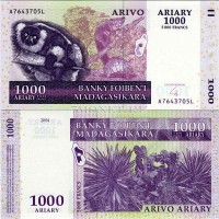 бона Мадагаскар 1000 ариари 2004 год