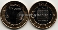 монета Финляндия 5 евро 2012 год Серия: Финские провинции в архитектуре. Уусимаа