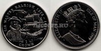 монета Остров Мэн 1 крона 1999 год сэр Уолтер Рэли
