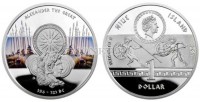 монета Ниуэ 1 доллар 2011 год Александр Македонский