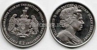 монета Британские территории индийского океана 2 фунта 2009 год