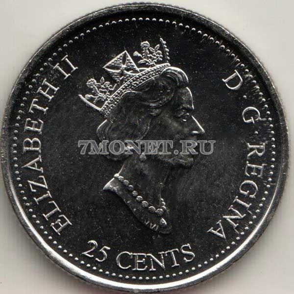 Канада набор из 12-ти монет 25 центов 1999 год «Миллениум: 12 месяцев»