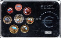 Словения ЕВРО набор из 8-ми монет в пластиковой упаковке, цветной