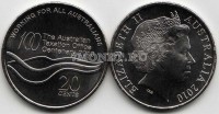 монета Австралия 20 центов 2010 год 100-летие Австралийской Налоговой Службы