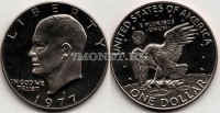монета США 1 доллар 1977S год Эйзенхауер PROOF