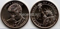 США 1 доллар 2015D год Джон Кеннеди, 35-й президент США