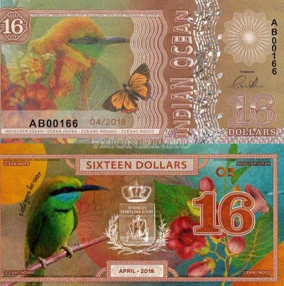 бона Индийский океан 16 долларов 2018 год 