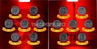 Альбом для 14-ти памятных монет 5 рублей 2016 года серии ""Освобожденные города-столицы", капсульный, с монетами