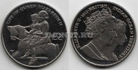монета Британские территории индийского океана 2 фунта 2012 год жизнь королевы Елизаветы II