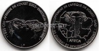 монета Кот-д’Ивуар 1500 франков КФА (1 африка) 2003 год Слоны
