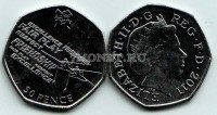 монета Великобритания 50 пенсов 2011 год Летние Олимпийские игры Лондон 2012 - академическая гребля