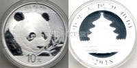монета Китай 10 юаней 2018 год панда PROOF