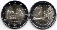 монета Германия 2 евро 2014 год Нижняя Саксония (Церковь св.Михаила, Хильдесхайм)