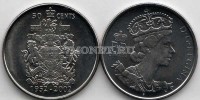 монета Канада 50 центов 2002 год 50 лет правлению Королевы Елизаветы II