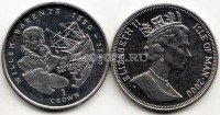 монета Остров Мэн 1 крона 2000 год Виллем Баренц
