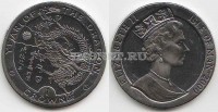 монета Остров Мэн 1 крона 2000 год дракон