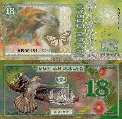 бона Индийский океан 18 долларов 2018 год 