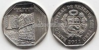 монета Перу 1 новый соль 2011 год Гран-Паджатен