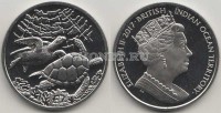 монета Британские территории индийского океана 2 фунта 2017 год Черепахи