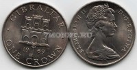 монета Гибралтар 1 крона 1969 год