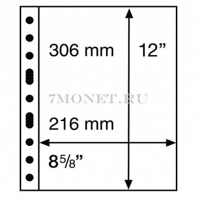 Лист для банкнот Grande 1C (прозрачный) 1 шт