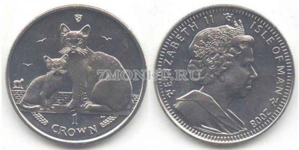 Остров Мэн 1 крона 2008 года