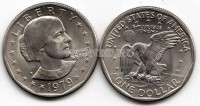 монета США 1 доллар 1979 год Сьюзен Браунелл Энтони