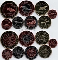 Северный полюс (Норвегия) набор из 8-ми монетовидных жетонов 2012 год