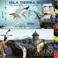 бона Колумбия 2000 кафетерос 2014 год Серия Острова Колумбии - остров Тьерра-Бомба