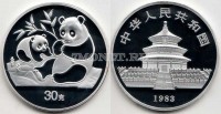 Китай монетовидный жетон 1983 год панды PROOF