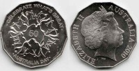 монета Австралия 50 центов 2010 год день Австралии