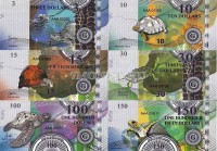 Острова Гилберта набор из 6-ти банкнот 2016 год Черепахи