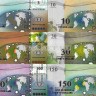 Острова Гилберта набор из 6-ти банкнот 2016 год Черепахи