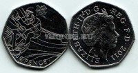 монета Великобритания 50 пенсов 2011 год Летние Олимпийские игры Лондон 2012 - велоспорт
