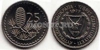 монета Кипр 25 миле 1977 год