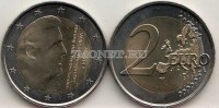 монета Нидерланды 2 евро 2014 год Виллем-Александр король Нидерландов